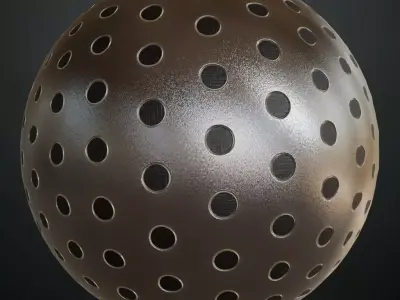 White Painted Diamond Plate Metal PBR SEAMLESS Texture