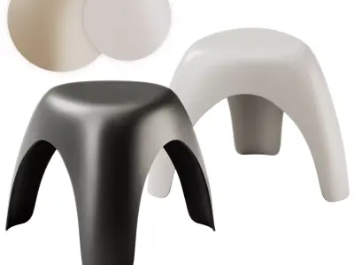 Elephant Stool by Vitra 3D model
