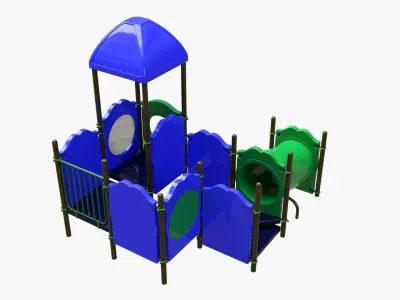 Kids playground outdoor 05 3D model