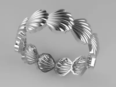 shell ring 3D print model purchase