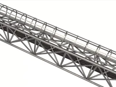 Cellular Tower Site 3D model