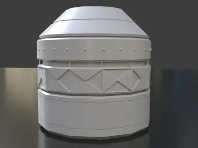 Sci Fi Object No 4567 Low Poly Free low-poly 3D model