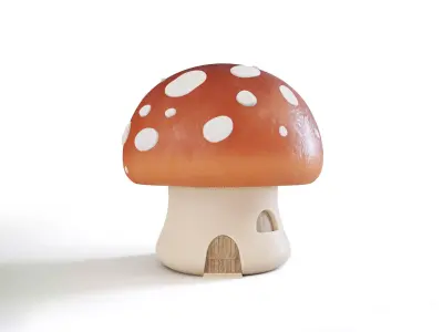 fly agaric house 3D model
