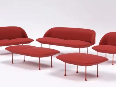 Muuto Oslo Furniture Set 3D model