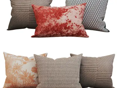 Decorative set pillow vol 3 3D model