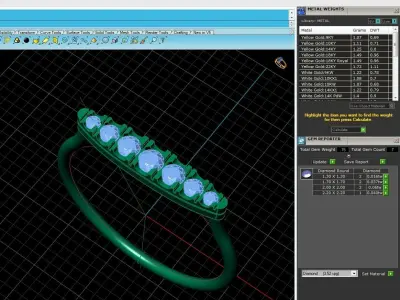 Solitaire Women Light Weight Band Ring 3D print model 44
