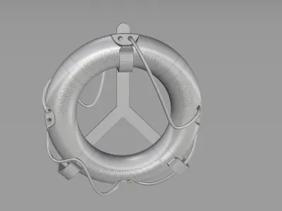 Lifebuoy life preserver 3D model from CGTrader