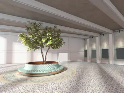 Virtual-Reality ART Gallery The Sun 2023 3D model