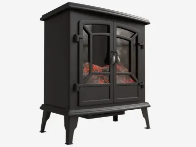 Electric Heater Fireplace Lokatse Home 02 3D model