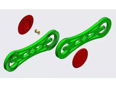 Articulating LED desk Lamp 3D model