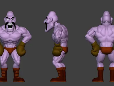 Machoman and Soda Popinski from Mike Tyson Punch Out 3D print model