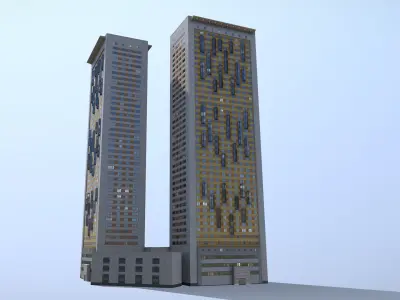 MSK Building 26 Low-poly 3D model