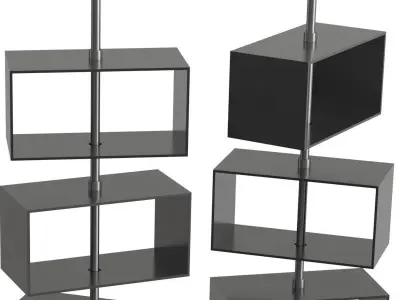 Domino Column Bookcase 3D model