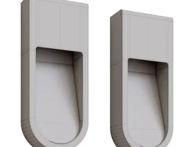 Kyoto Long Sconce Low-poly 3D model