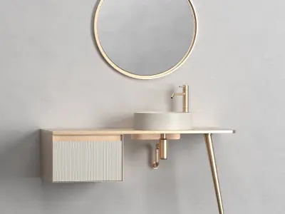 Artelinea T-60 120 Bathroom Furniture 3D model