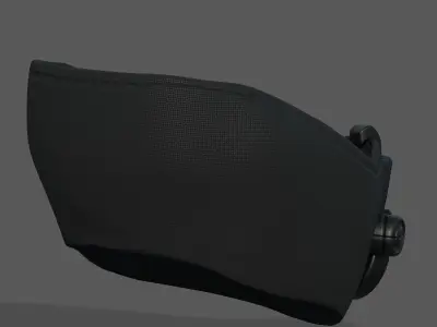 Gas mask respirator scifi futuristic 3d  Low-poly 3D model shop