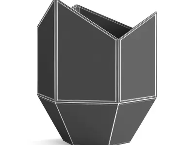 Hexagonal Table Lamp 3D model