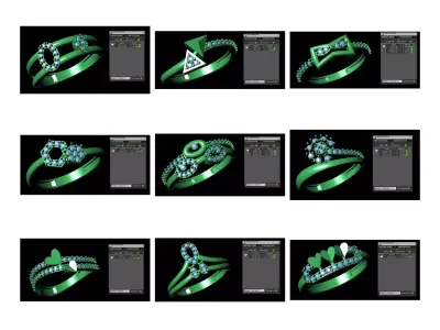 194 LIGHT WEIGHT LADIES RING 2 GRAMS 3D print model