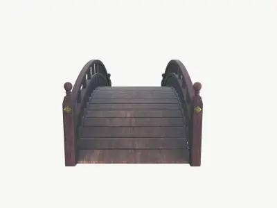 Bridge Low-poly 3D model 4