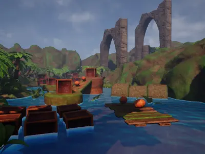 The Platformer Vol 1 For Unreal And Unity Low-poly 3D model
