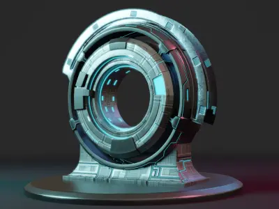 Sci-fi Portal 3D model