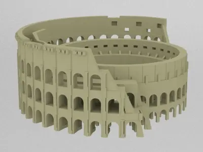 colosseum roman coliseum 3D print model