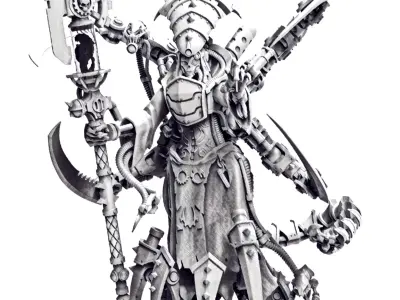 Magna Nemeriss - Iron Hive Swarmlady - Dark Techno Archpriestess 3D print model