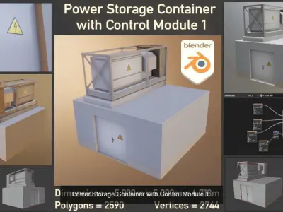 Power Storage Container Package by vis-all-3d