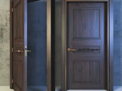 Simple Classic Door 3D model