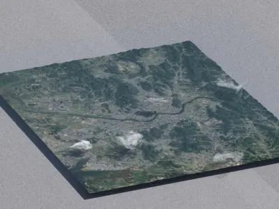 Seoul South Korea City Landscape 3D Model 3D model