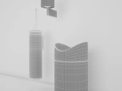 Bathroom Accessories Set 2 3D model