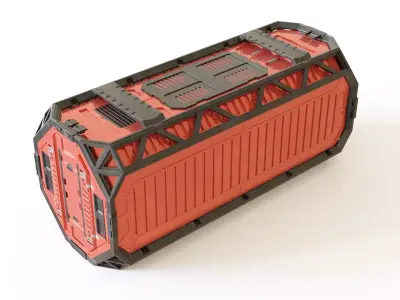 SciFi Container 3D model