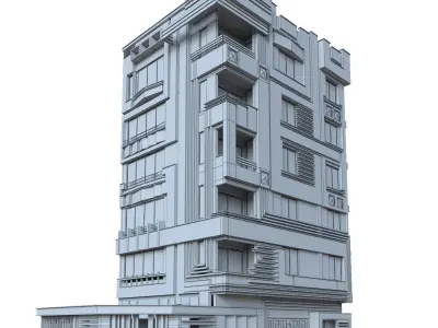 modern exterior 3D model purchase