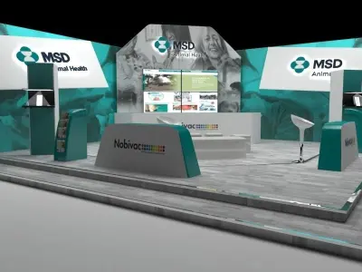 10x6 stand for pharmaceutics 3D model