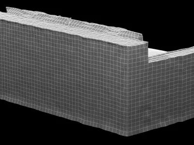 restoration hardware beige capri slipcovered sofa 3D model