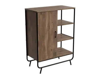 Speights Tall 1 Door Accent Cabinet 3D model
