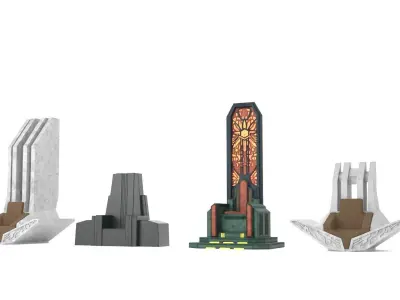 Star Wars Throne collection 1-18 scale Kenner Hasbro 3D Model Pack