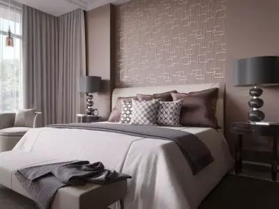 Mocha Metallic Link Wallpaper Texture