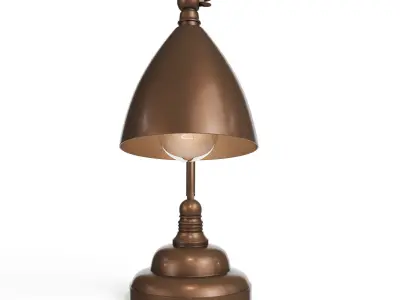 Brentwood Table Lamp Dark Brass Low-poly 3D model