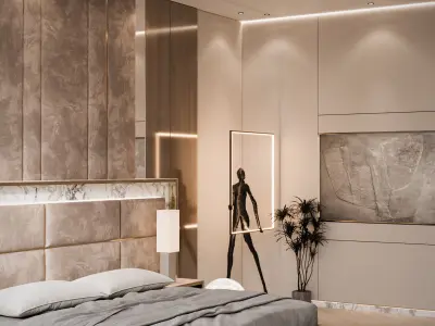 Master Bedroom Penthouse Interior 3D model