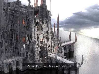 Observatory Occult towers  3D Model Pack