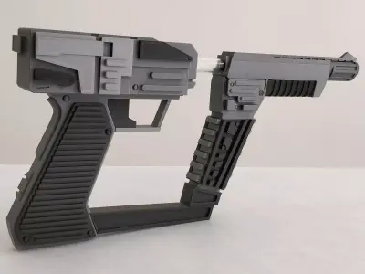 V Visitors Laser Pistol Prop Replica 3D print model