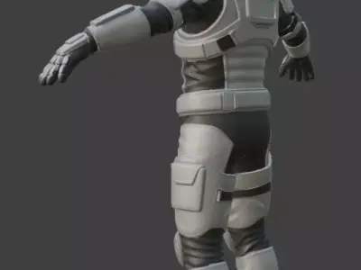 Astronaut Spacesuit 3D Model 3D model