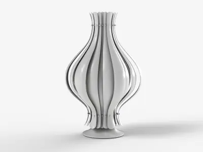 Onion Lamp Low-poly 3D model