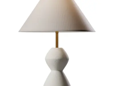 Rocco Table Lamp  Granite  Brass 3D model
