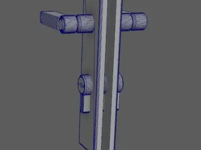 door lock Free low-poly 3D model