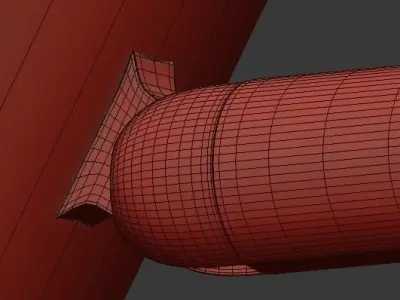 Margarita Brass Floor Lamp 3D model