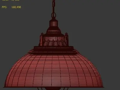 Hanging lamp LOFT HOUSE P-188 3D model