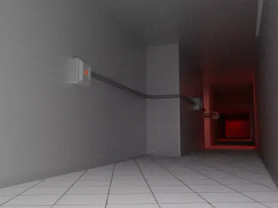 Liminal Space 3D Scene Atmospheric Lighting 3D model