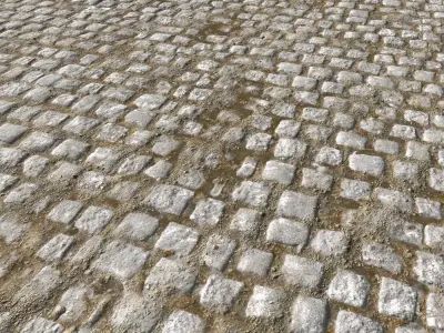 Cobblestone Road 8 PBR Texture